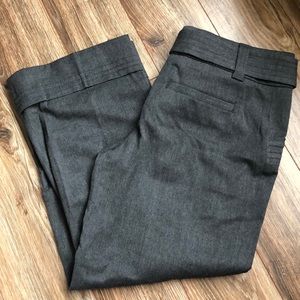 Anthropology gray cropped pants size 4 NWT
